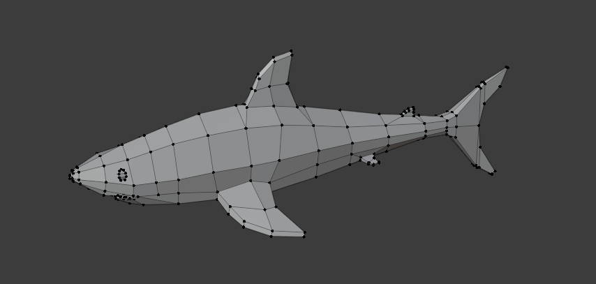 Low Poly Shark Model preview image 1